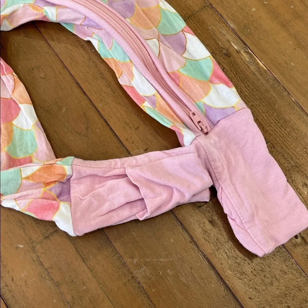 Little Sleepies mermaid scales bamboo zippy 6-12 months